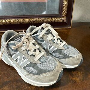 New Balance Gray and White Athletic Shoes